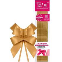 Laço Magico Facil de Cetim Ouro 22MM com 5 Unidades Nº05 Progresso