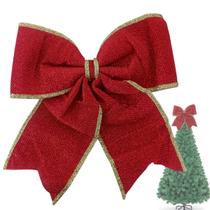 Laço Natal Enfeite Natalino Janela Porta Arvore Decoraçao Festa Evento Comemoraçao Merry Christimas Ornamentaçao Advento Fim de Ano