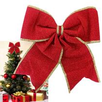 Laço Natal Grande Enfeite Natalino Arvore Janela Porta Casa Loja Comercio Shopping Festa Evento Comemoraçao Fim de Ano Merry Christimas Comemoraçao