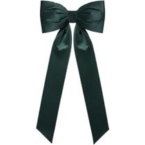 Laço p/ árvore de natal médio veludo verde escuro - haifa premium