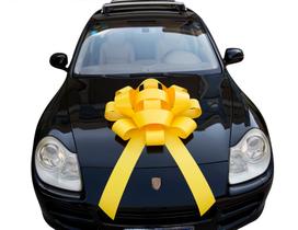 Laço para Carro Wuliim 76 cm Amarelo em Vinil Impermeável com Ímã Laço para Carro Wuliim 76 cm Amarelo em Vinil Impermeável com Ímã
