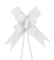 Laço Pratico 23MM Branco Com 10 Carber