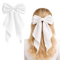 Laço Presilha de Cabelo Estilo Coreano Moda Dorama Grande Toque de Seda (1 Und)