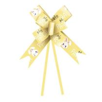 Laço pronto coelhinho feliz amarelo 30mm com 10 un cromus Laço pronto coelhinho feliz amarelo 30mm com 10 un cromus