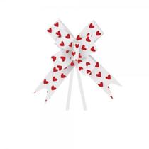 Laço Pronto Decorado 30MMX50CM AMO Você Pacote com 10 Laço Pronto Decorado 30MMX50CM AMO Você Pacote com 10