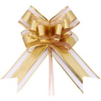 Laço Pronto Decorado 32MM X 47CM Luxo Fio Dourado PCT. C/100 Laço Pronto Decorado 32MM X 47CM Luxo Fio Dourado PCT. C/100