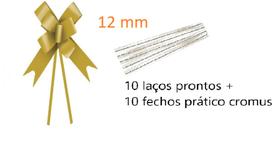 Laço Pronto Liso 12 mm - 10 Unidades + Fecho prático Cromus