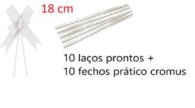 Laço Pronto Liso 18 mm - 10 Unidades + Fecho prático Cromus