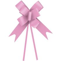 Laço Pronto Liso 18MM Rosa - Pacote com 20 Pacotes de 10 Unidades