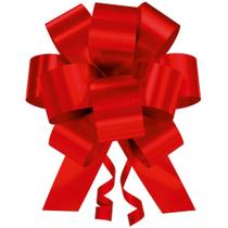 Laço Pronto Liso 20MM X 40CM FLOR Vermelho UNIDADE/BLISTER Pacote com 10