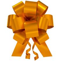 Laço Pronto Liso 20MMX40CM FLOR Dourado - Pacote com 10 Unidades Laço Pronto Liso 20MMX40CM FLOR Dourado - Pacote com 10 Unidades