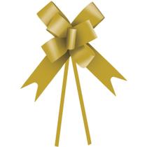 Laço Pronto Liso 22MM Ouro - Pacote com 20 Pacote (10 Unidades por Pacote)