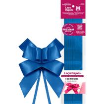Laço Pronto Liso 22MM X 44CM Cetim Azul Royal - Pacote com 5 Unidades Laço Pronto Liso 22MM X 44CM Cetim Azul Royal - Pacote com 5 Unidades
