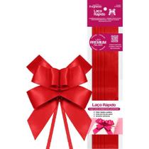 Laço Pronto Liso 22MM X 44CM em Cetim Vermelho - Pacote com 5 Unidades Laço Pronto Liso 22MM X 44CM em Cetim Vermelho - Pacote com 5 Unidades