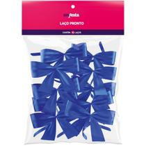 Laço Pronto Liso 30MM Tope Azul Escuro Pacote com 10 Laço Pronto Liso 30MM Tope Azul Escuro Pacote com 10