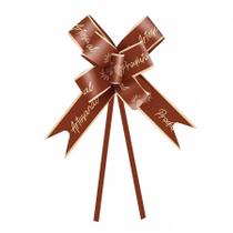 Laço Pronto - Produto Artesanal Marrom - 10 unidades - Cromus - Rizzo