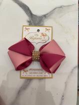 Laço rosa com dourado Laço rosa com dourado