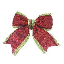 Laco vermelho e dourado tam 15x13cm kit c/ 9 peças