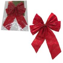 Laço Vermelho Grande Enfeite Arvore De Natal 20cm 1 unid