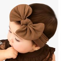 Laços 10 Peças Faixas de Cabeça com Laços para Cabelo Tecido Macio Ajustável Cores Vibrantes Meninas