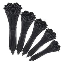 Laços com zíper Laishuo, 500 peças, ajustáveis, duráveis, de nylon autotravante