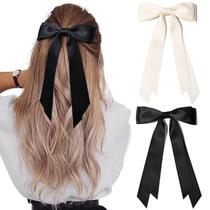 Laços de Cabelo Aileam Classic - Bege e Preto - Para Mulheres e Meninas