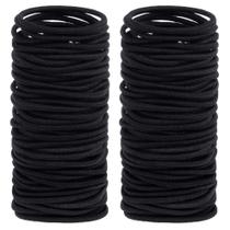 Laços de cabelo Anezus 200 unidades, elásticos pretos, laços de cabelo (4 mm) Laços de cabelo Anezus 200 unidades, elásticos pretos, laços de cabelo (4 mm)