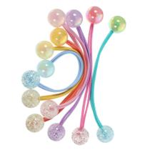 Laços de cabelo Beavorty Double Ball para menina 14 unidades