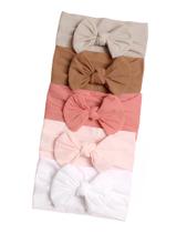 Laços de Cabelo Bebê Turbante Bebê Lacinhos de Bebê Kit c/5 Laços de Cabelo Bebê Turbante Bebê Lacinhos de Bebê Kit c/5