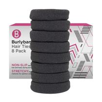 Laços de cabelo Burlybands grandes para cabelos grossos, pesados ou encaracolados, 8 unidades