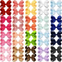 Laços de cabelo CÉLLOT, 40 peças, 7,62 cm, fita de gorgorão, para meninas