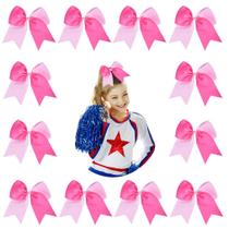 Laços de cabelo Cheer DEEKA de 8 polegadas e 2 tons para meninas adolescentes x12