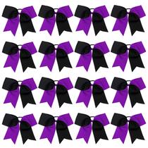 Laços de cabelo Cheer OAOLEER de 8 polegadas para meninas adolescentes líderes de torcida x16 Laços de cabelo Cheer OAOLEER de 8 polegadas para meninas adolescentes líderes de torcida x16