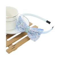 Laços De Cabelo Com Glitter E Lantejoulas Para Meninas, Faixas De Cabelo De 4 Polegadas, Acessórios