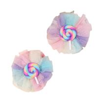 Laços De Cabelo De Unicórnio Arco-Íris Para Meninas 2 Peças Bandas De Borracha De Malha De Alta Laços De Cabelo De Unicórnio Arco-Íris Para Meninas 2 Peças Bandas De Borracha De Malha De Alta