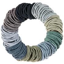Laços de cabelo EXPRESSONS, 216 peças em tons de cinza
