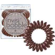 Laços de cabelo invisibobble Original Traceless Spiral Pretzel Brown