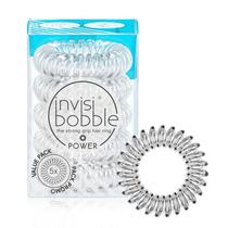 Laços de Cabelo Invisibobble Power Traceless - Pacote com 5 Unidades Transparentes