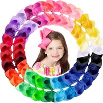 Laços de cabelo OAOLEER para meninas, fita de gorgorão de 15 cm, 30 cores Laços de cabelo OAOLEER para meninas, fita de gorgorão de 15 cm, 30 cores