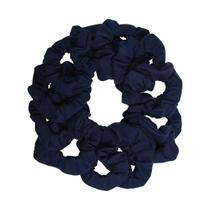 Laços de cabelo Scrunchies Motique Accessories Solid Navy (pacote com 12)