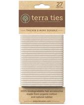 Laços de cabelo Terra Ties Algodão orgânico biodegradável 27 unidades