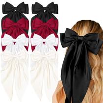 Laços de cabelo Tobeffect para mulheres Hair Ribbon Bow Hair Clips Laços de cabelo Tobeffect para mulheres Hair Ribbon Bow Hair Clips