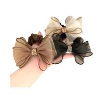 Laços De Cabelo Vintage Elegantes Com Strass 3 Peças Tecido Elástico Acessórios De Cabelo Com Laços De Cabelo Vintage Elegantes Com Strass 3 Peças Tecido Elástico Acessórios De Cabelo Com