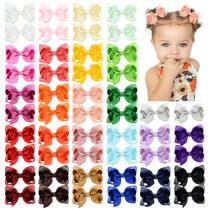 Laços de Cabelo YHXX YLEN 50 Unidades Clips de Fita Grosgrain 7,5 cm Laços de Cabelo YHXX YLEN 50 Unidades Clips de Fita Grosgrain 7,5 cm