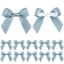 Laços de fita AIMUDI Dusty Blue Satin 2" com fita dupla face x50