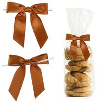 Laços de fita de cetim LIZLOVESS de 3,5 polegadas de cobre, pacote com 50 Laços de fita de cetim LIZLOVESS de 3,5 polegadas de cobre, pacote com 50