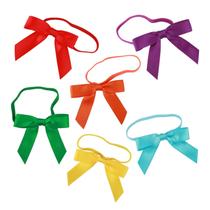 Laços de fita de cetim Meseey de 3 polegadas, 60 peças, arco-íris sortidos