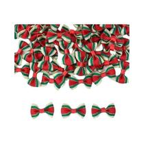 Laços De Fita De Poliéster Mini De Natal 10-200 Peças Para Artesanato DIY, Costura, Embalagem De