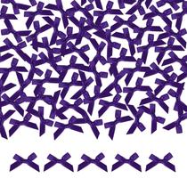 Laços de fita decorativos Meseey, 100 peças, 4,5 cm, violeta, roxo