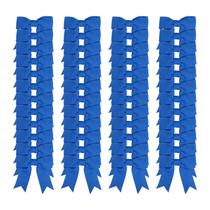 Laços de fita decorativos Meseey, 50 peças, 7,5 cm, azul royal